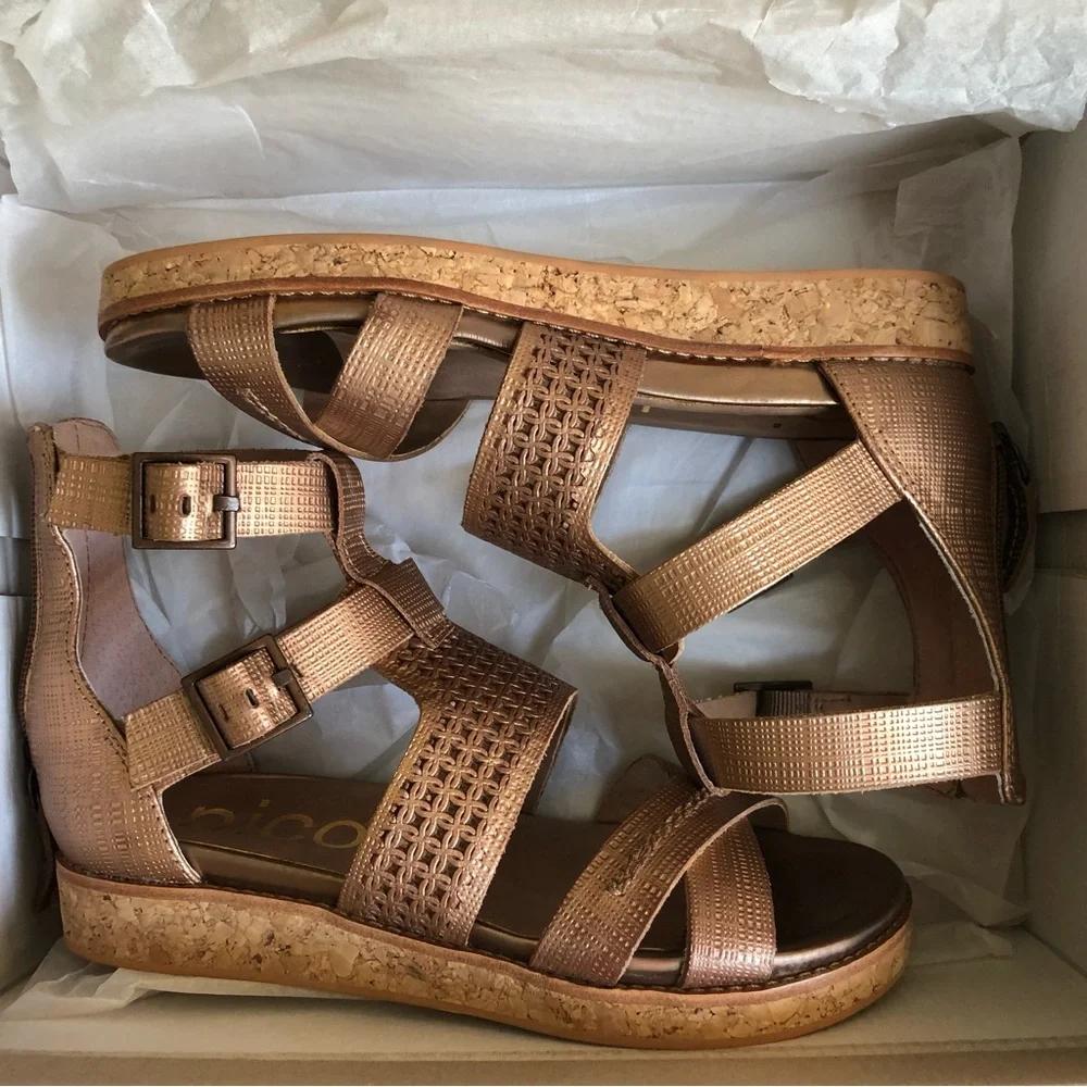 Nicole leather NWB sandal sz 6 - Picture 1 of 8